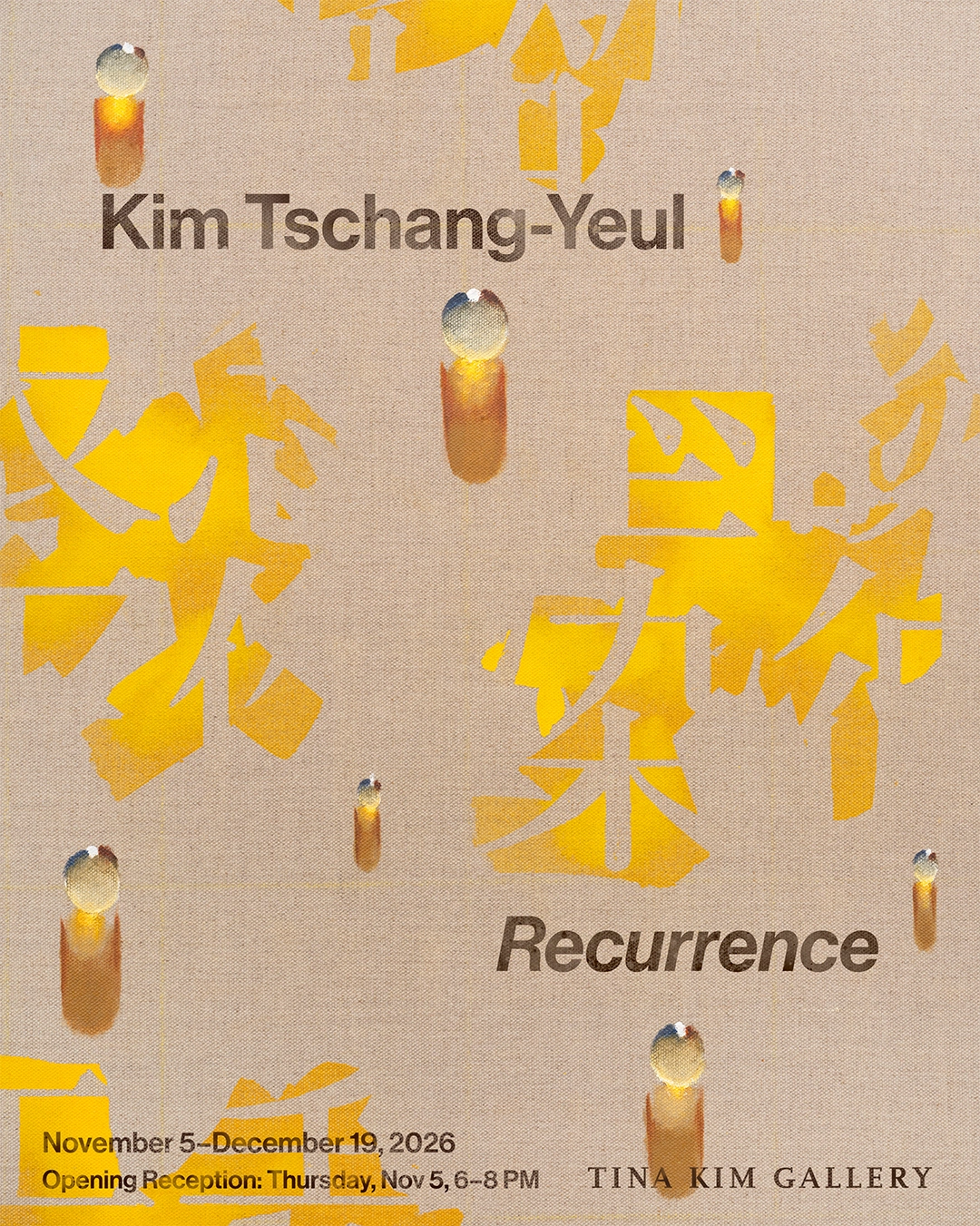 Image for Kim Tschang-Yeul: Recurrence, at Tina Kim Gallery