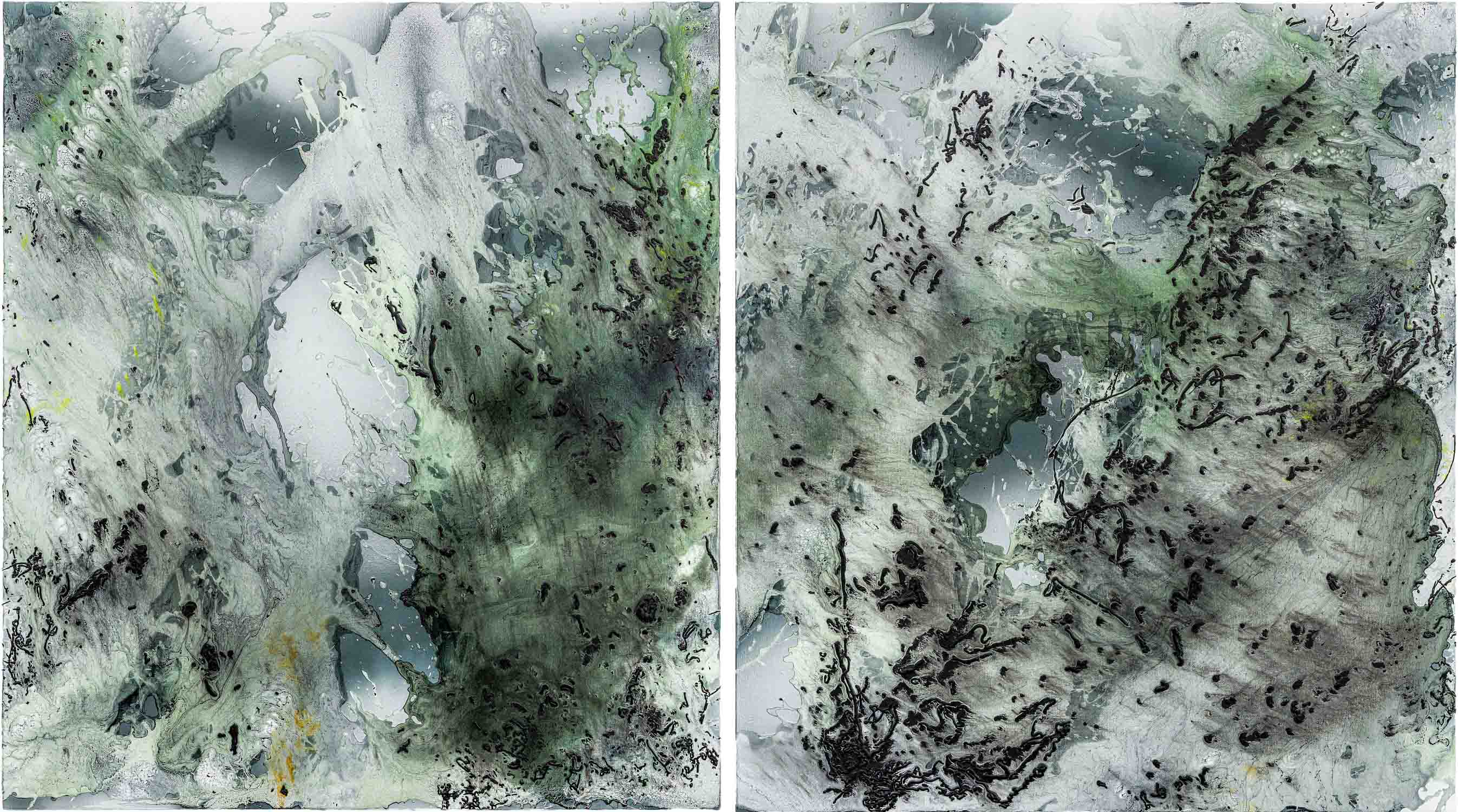 Márta Kucsora, We Aspire Only to Less Uncertainty (Diptych), 2024