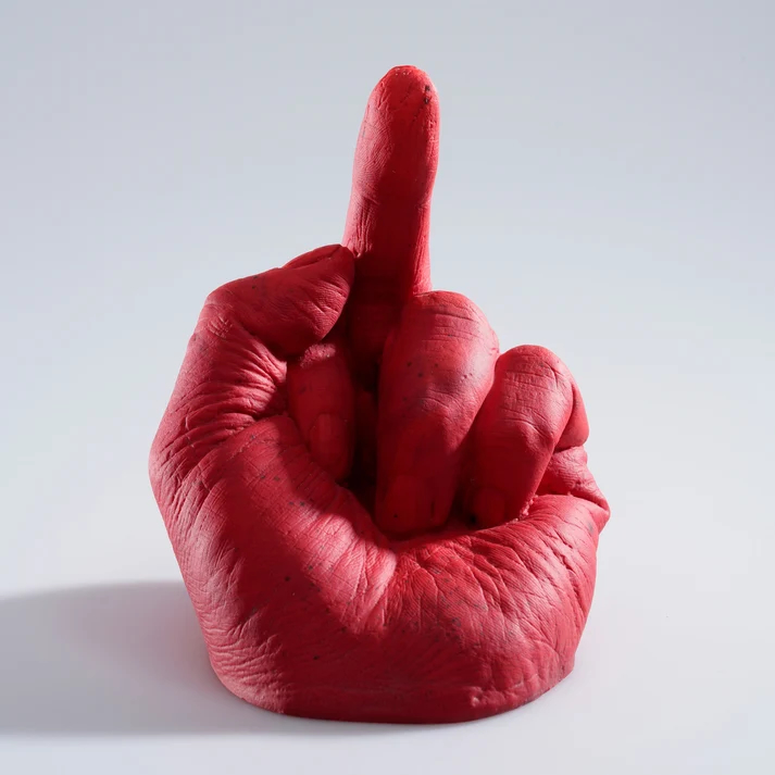 Ai Weiwei, Study of a Perspective in Glass (red), 2020